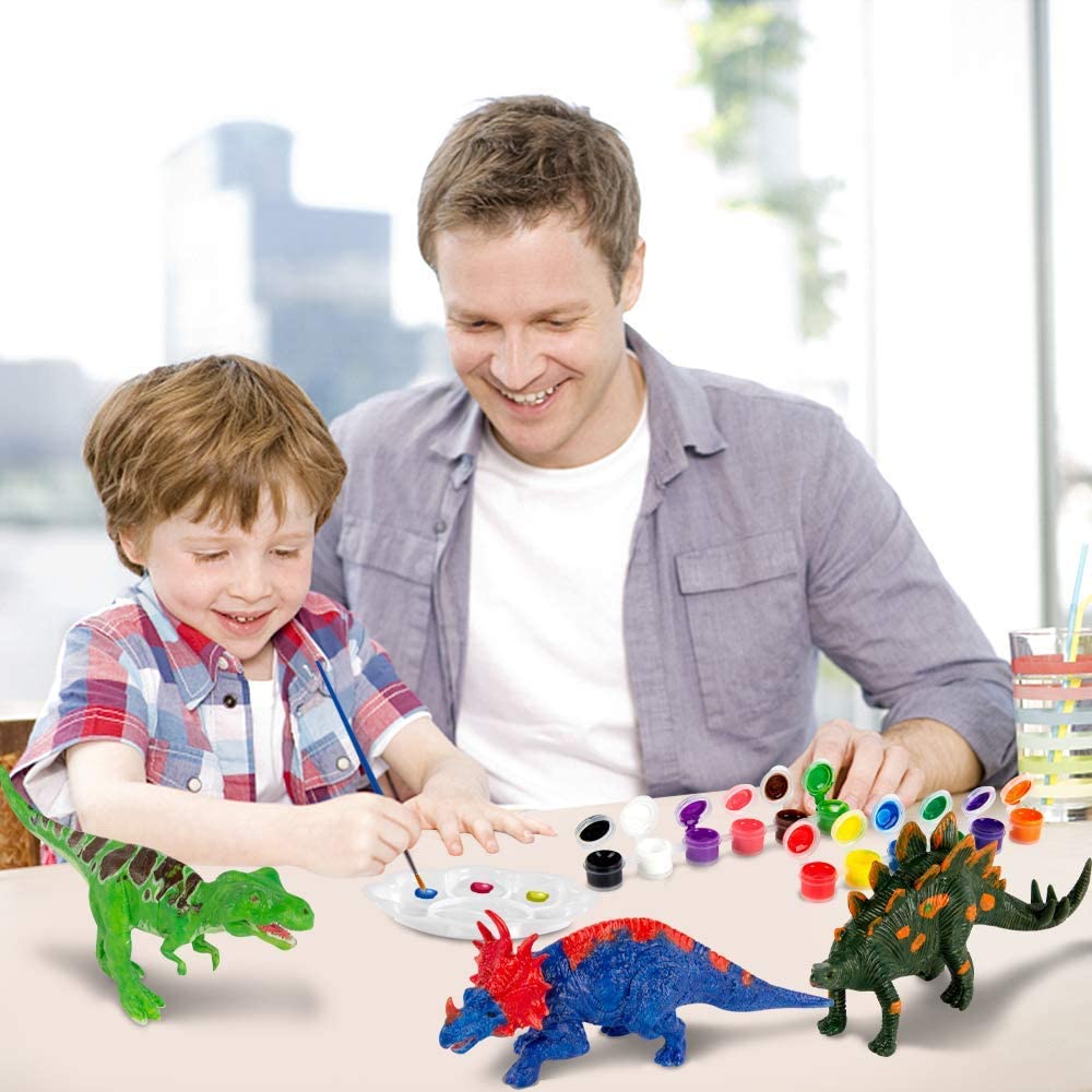 Paint Your Own 3D Dinosaur Toys - DIY Toys