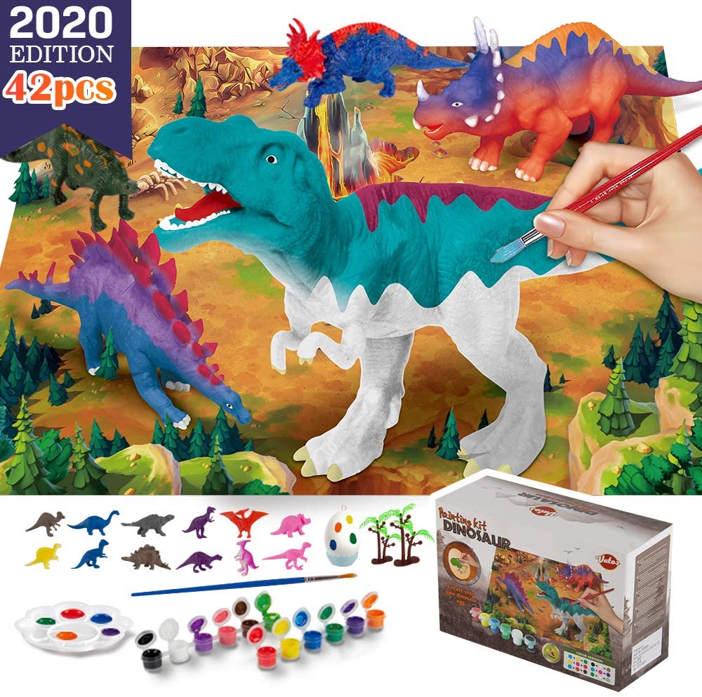 Paint Your Own 3D Dinosaur Toys - DIY Toys