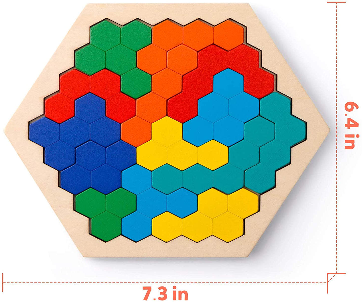 Wooden Hexagon Puzzle