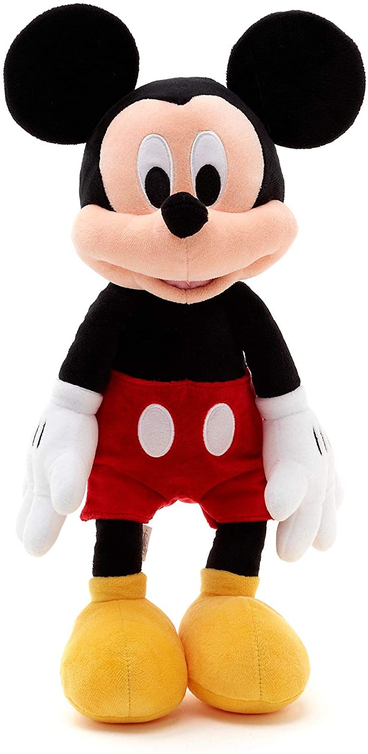 Disney Store Mickey Mouse Medium Soft Plush Toy, 45cm/17", Iconic Cuddly Character with Classic Embroidered Features, Suitable for All Ages