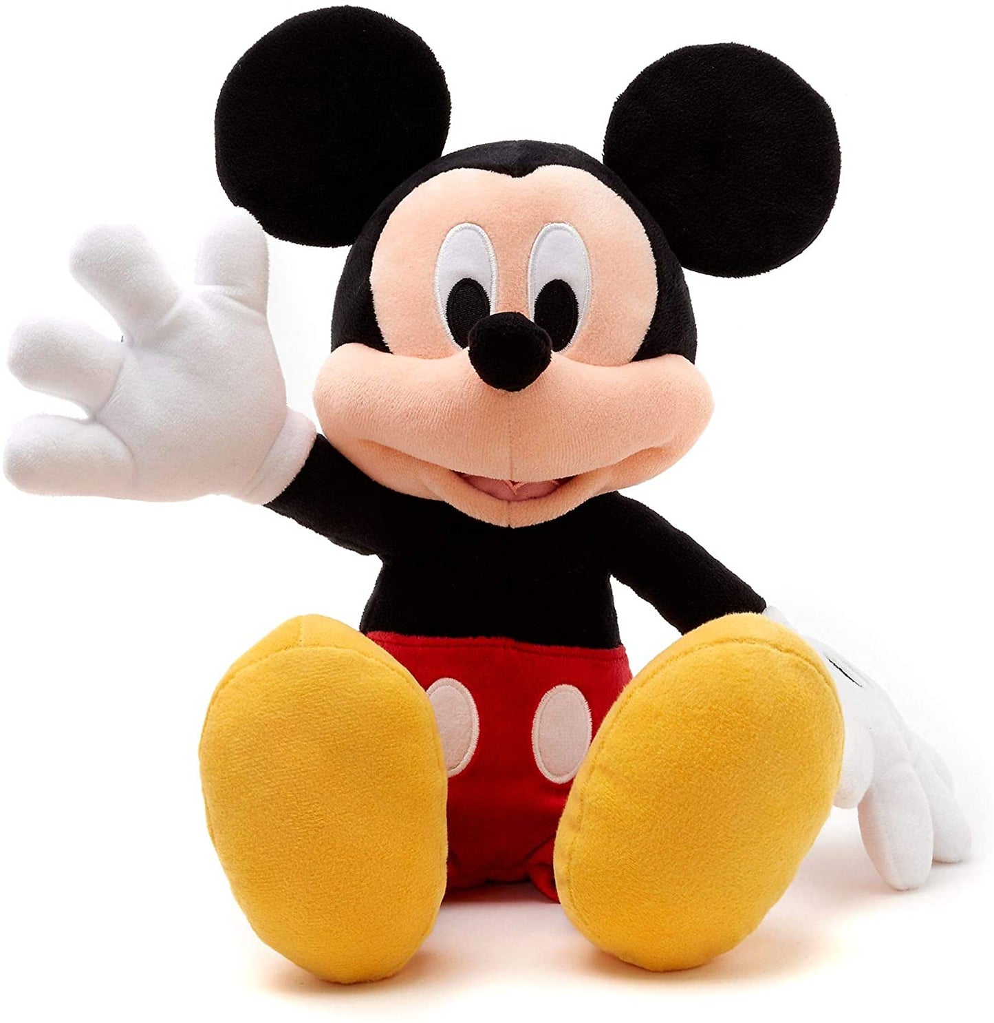 Disney Store Mickey Mouse Medium Soft Plush Toy, 45cm/17", Iconic Cuddly Character with Classic Embroidered Features, Suitable for All Ages