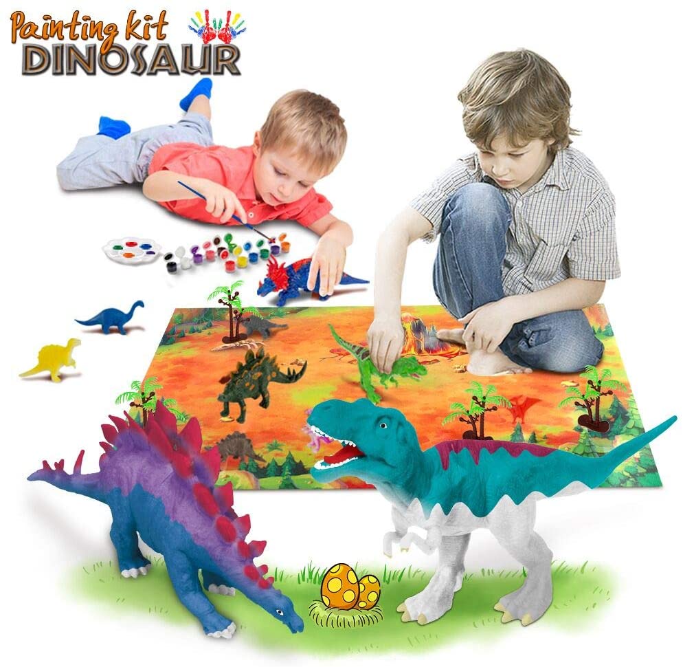 Paint Your Own 3D Dinosaur Toys - DIY Toys