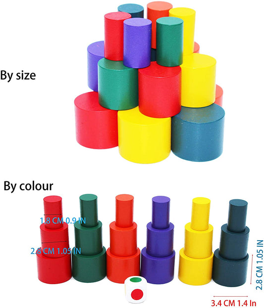 Wooden Stacking Blocks Balancing Game