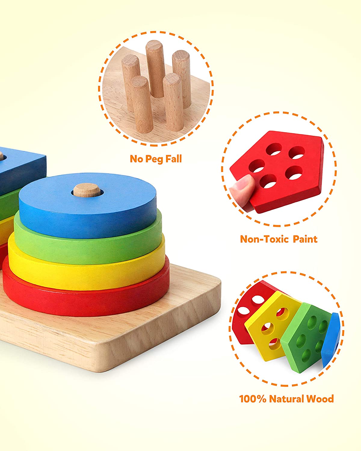 Wooden Sorting Stacking Toys