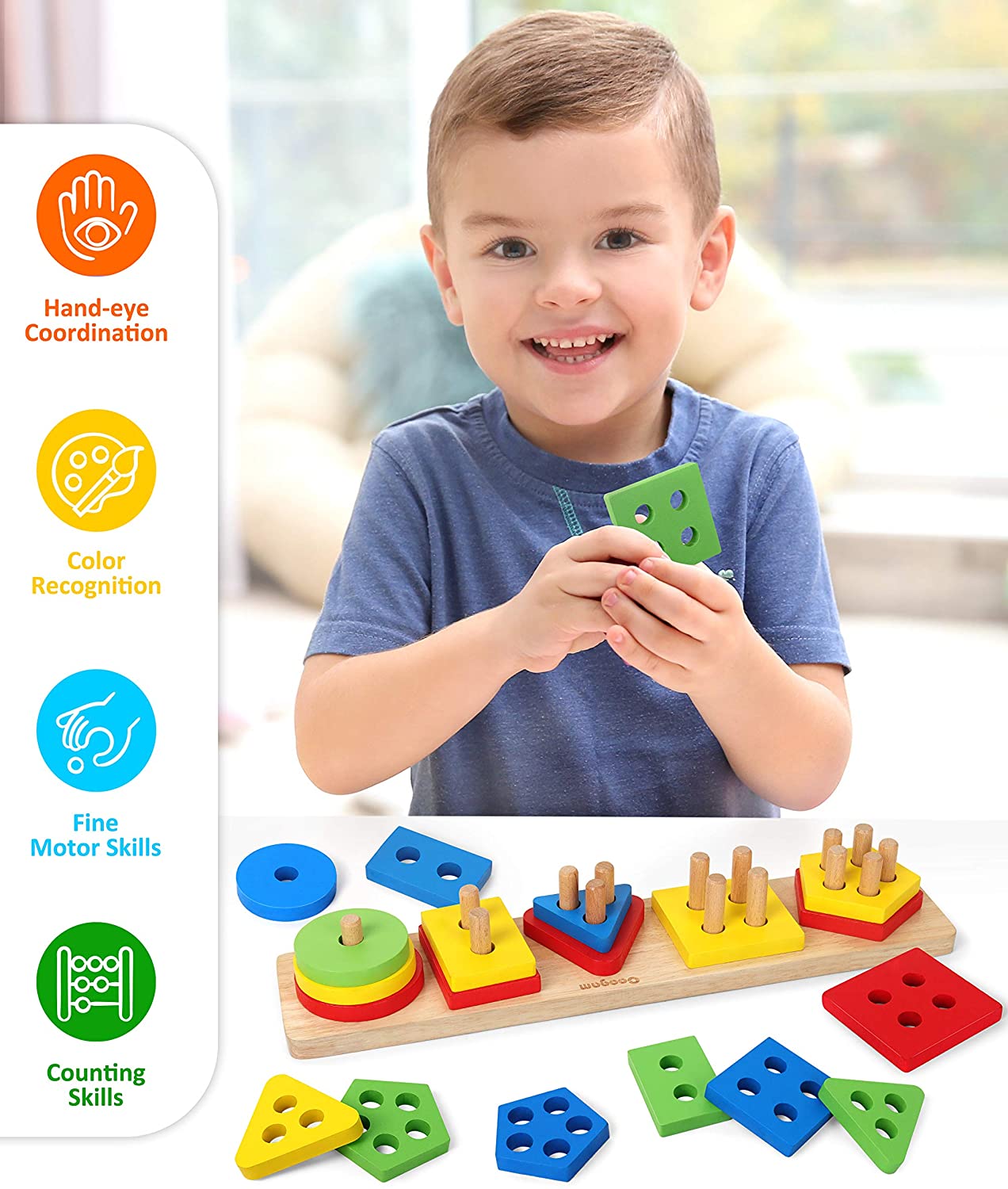 Wooden Sorting Stacking Toys