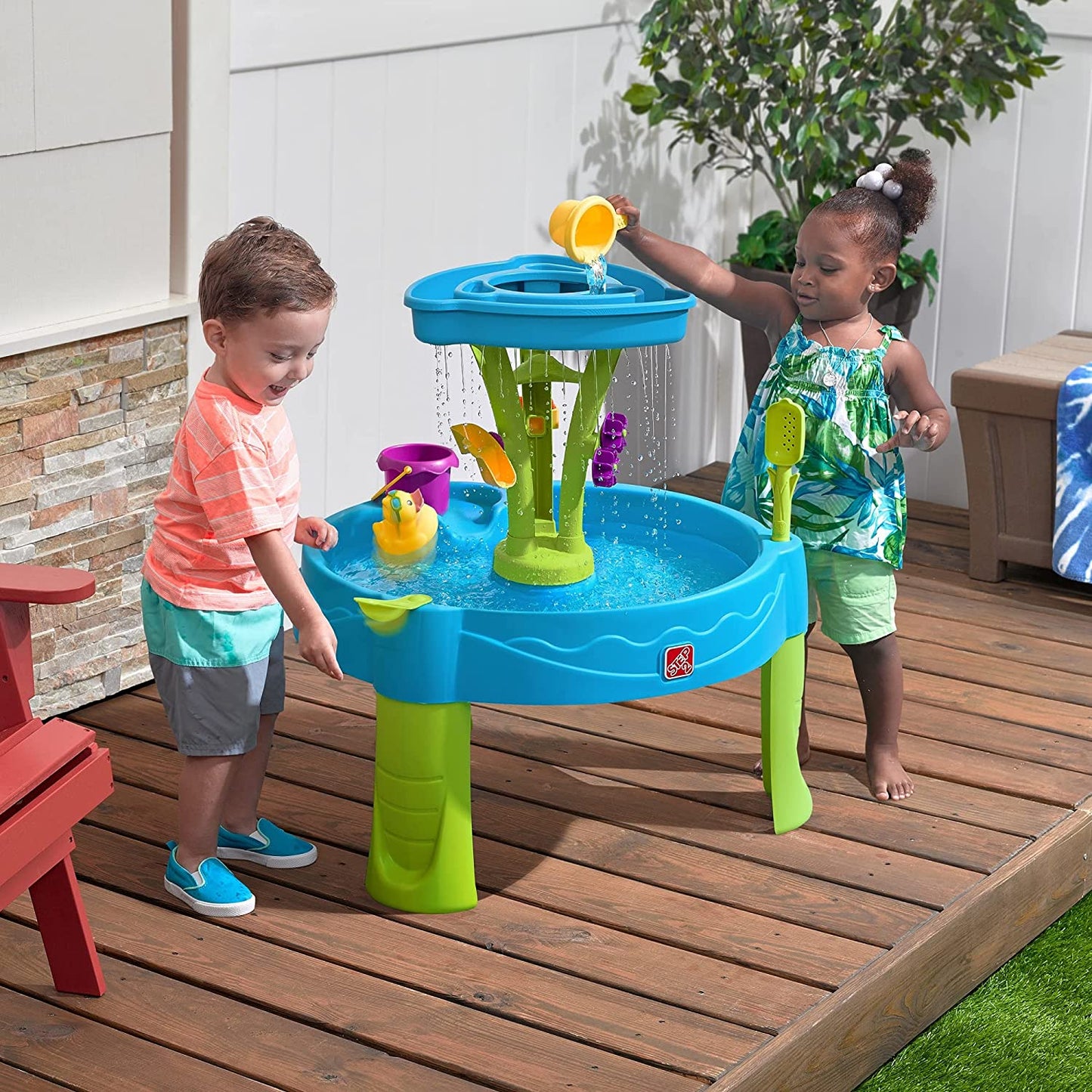 Summer Showers Splash Tower Water Table